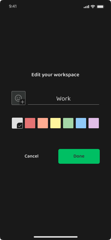 Memory Chat workspace with multiple boxes